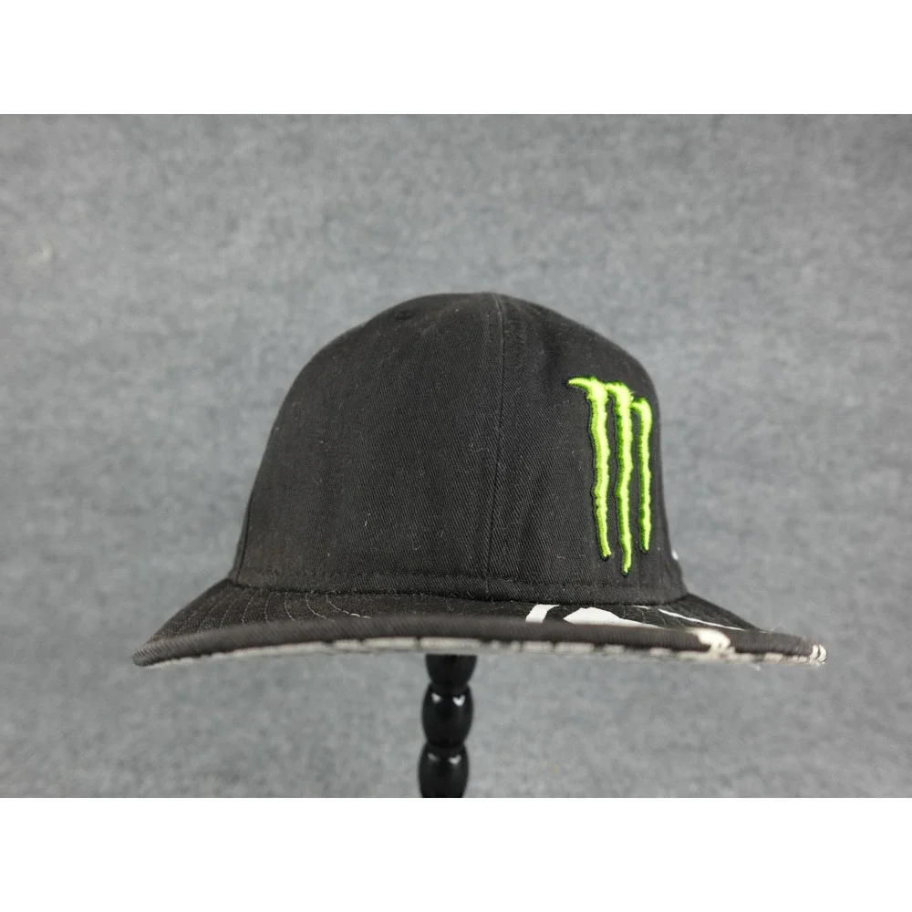 New‎ Era 59FIFTY Fitted Hat Black Monster Energy Grenade Logo Size 7 3/8
